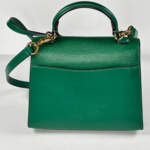 Coach Emerald Green tabby 20 Leather Satchel - Picture 12 of 16